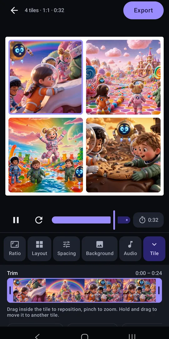 Video Collage: Split Screen on Google Play, screen 3